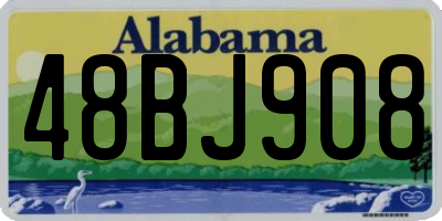 AL license plate 48BJ908