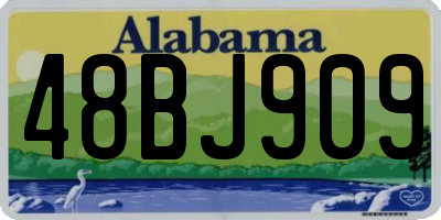 AL license plate 48BJ909