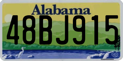 AL license plate 48BJ915