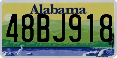 AL license plate 48BJ918