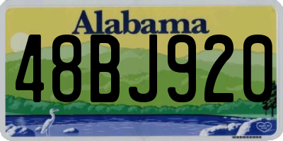 AL license plate 48BJ920