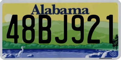 AL license plate 48BJ921