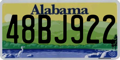 AL license plate 48BJ922