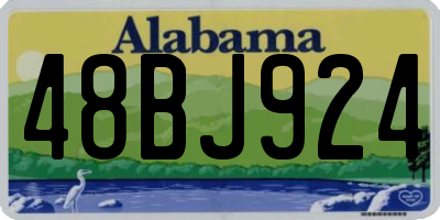 AL license plate 48BJ924