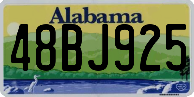 AL license plate 48BJ925