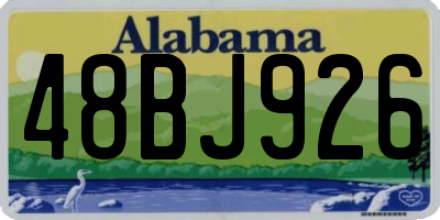 AL license plate 48BJ926