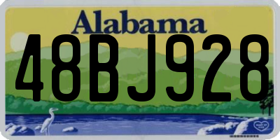AL license plate 48BJ928