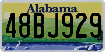 AL license plate 48BJ929