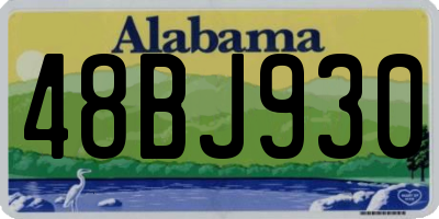 AL license plate 48BJ930