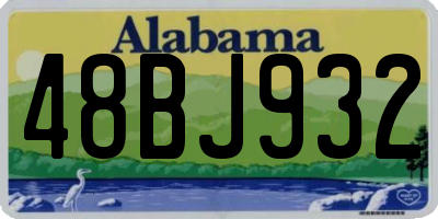 AL license plate 48BJ932