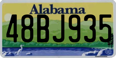 AL license plate 48BJ935