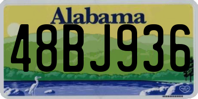 AL license plate 48BJ936