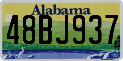 AL license plate 48BJ937