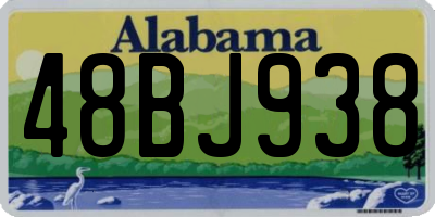 AL license plate 48BJ938