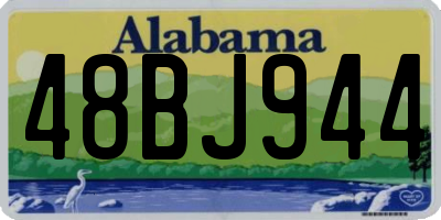 AL license plate 48BJ944