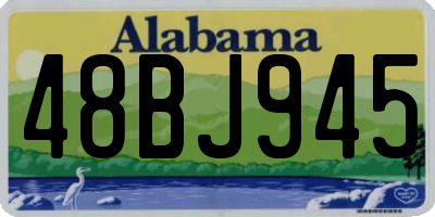 AL license plate 48BJ945