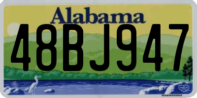 AL license plate 48BJ947