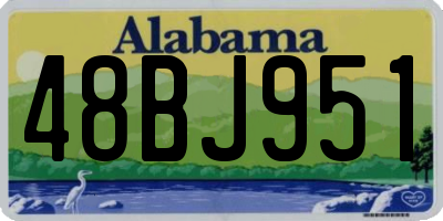 AL license plate 48BJ951