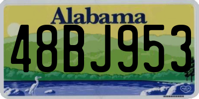 AL license plate 48BJ953