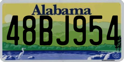 AL license plate 48BJ954