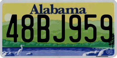 AL license plate 48BJ959