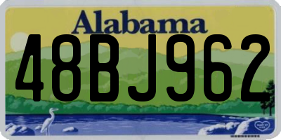 AL license plate 48BJ962