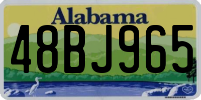 AL license plate 48BJ965