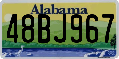 AL license plate 48BJ967
