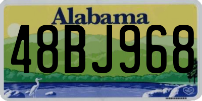 AL license plate 48BJ968
