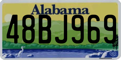 AL license plate 48BJ969