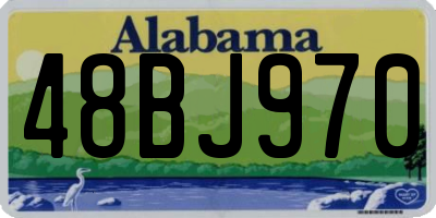 AL license plate 48BJ970