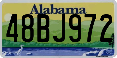AL license plate 48BJ972