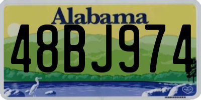 AL license plate 48BJ974