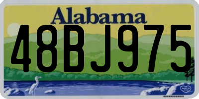 AL license plate 48BJ975