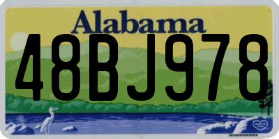 AL license plate 48BJ978