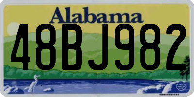AL license plate 48BJ982
