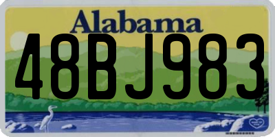 AL license plate 48BJ983