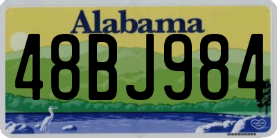 AL license plate 48BJ984