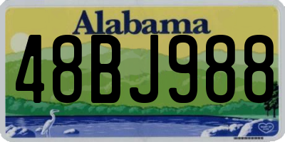 AL license plate 48BJ988