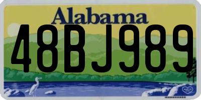AL license plate 48BJ989