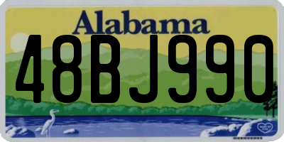 AL license plate 48BJ990