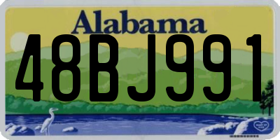 AL license plate 48BJ991
