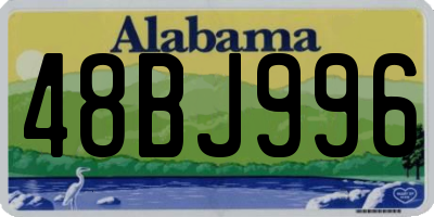 AL license plate 48BJ996