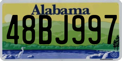 AL license plate 48BJ997