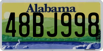 AL license plate 48BJ998