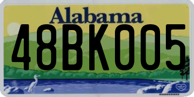 AL license plate 48BK005