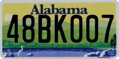 AL license plate 48BK007