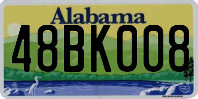 AL license plate 48BK008