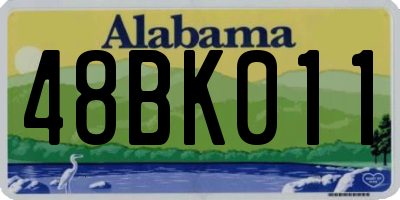 AL license plate 48BK011
