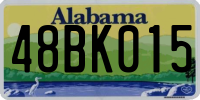 AL license plate 48BK015